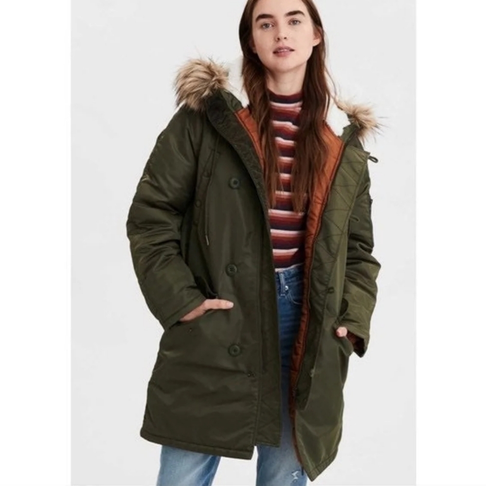 American Eagle Satin Parka